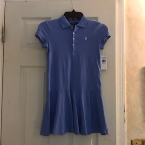 Blue polo dress